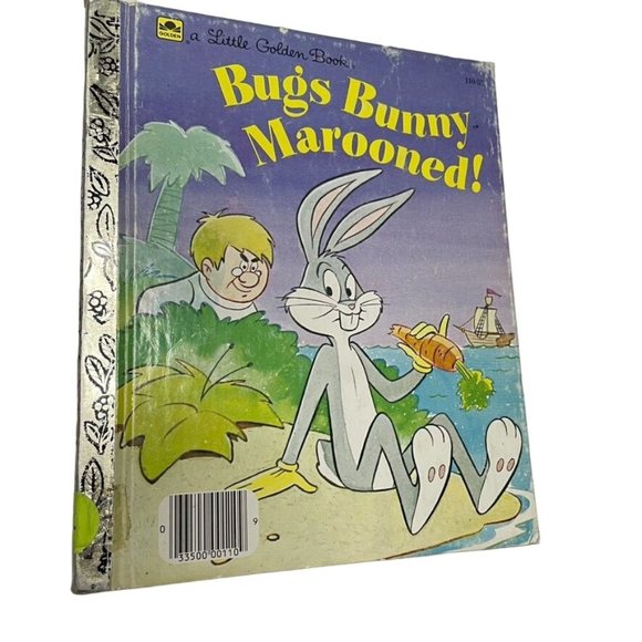 Bugs Bunny Marooned Little Golden Book 1985 Vintage Justine Korman u - Picture 1 of 7